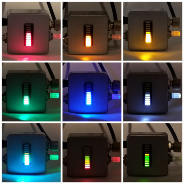 9 BoostBot pedals in a 3 x 3 grid on a dark background